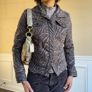 White House Black Market Zebra Jacket